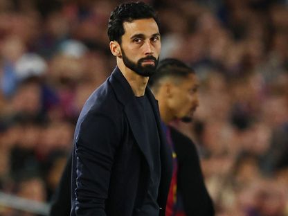 ألفارو أربيلوا مدرب ريال مدريد خلال مباراة برشلونة في الدوري الإسباني - 10 مايو 2026 - Reuters