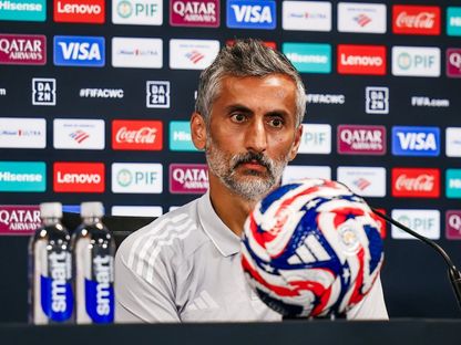 جوزيه ريبيرو مدرب الأهلي في مؤتمر صحفي عشية مواجهة إنتر ميامي الأميركي في كأس العالم للأندية - 13 يونيو 2025 - X/@AlAhly