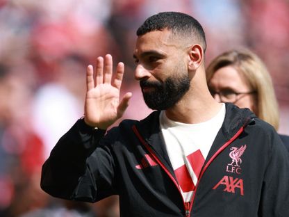 محمد صلاح لاعب ليفربول قبل مواجهة ضد تشيلسي في الدوري الإنجليزي الممتاز - 9 مايو 2026 - Reuters