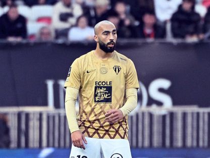 حيماد عبدلي خلال مباراة بين نيس وأنجيه بالدوري الفرنسي - 9 ديسمبر 2025 - x/Ligue1_Arab