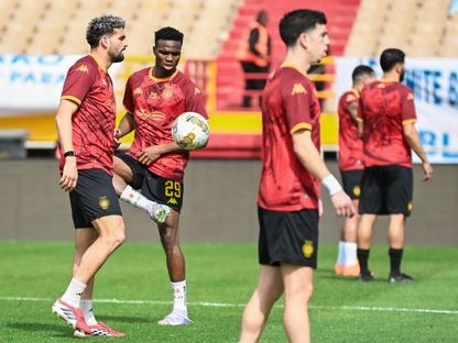 لاعبو الترجي قبل مواجهة الملعب المالي في دوري أبطال إفريقيا - 8 فبراير 2026 - FB/@Espérance Sportive de Tunis