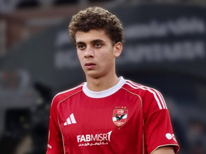 حمزة عبد الكريم مهاجم النادي الأهلي في مباراة كأس الرابطة المصرية أمام المقاولون العرب - 30 ديسمبر 2025 - alahly/x