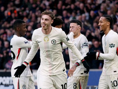 كول بالمر لاعب تشيلسي يحتفل بأحد أهدافه أمام ولفرهامبتون في الدوري الإنجليزي - 7 فبراير 2026 - Reuters