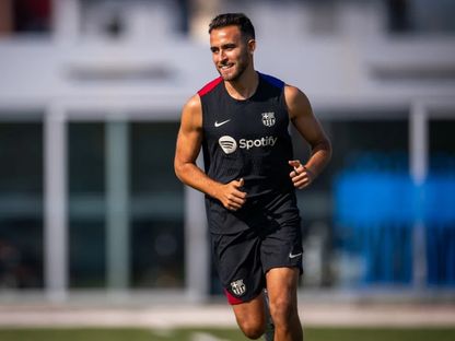 لاعب برشلونة إيريك غارسيا خلال تدريبات الفريق - 11 أغسطس 2024 - www.fcbarcelona.com