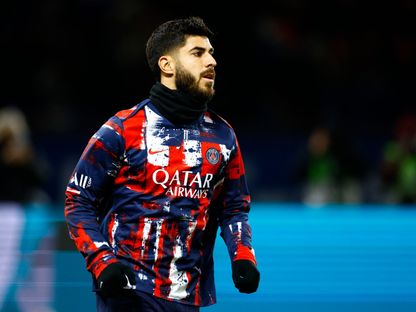 ماركو أسينسيو لاعب باريس سان جيرمان قبل مواجهة تولوز بالدوري الفرنسي - 22 نوفمبر 2024 - REUTERS