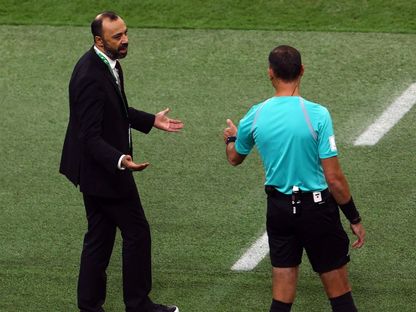 طارق السكتيوي في مباراة المغرب وسوريا بربع نهائي كأس العرب - 11 ديسمبر 2025 - Reuters