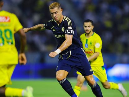 كريستيانو رونالدو نجم النصر يقود هجمة خلال مواجهة الخليج بالدوري السعودي - 12 سبتمبر 2026 - X/@AlNassrFC