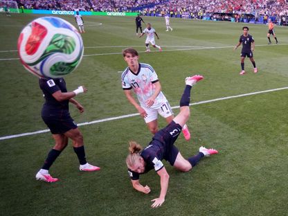 شارل دي كاتيلار مهاجم بلجيكا يسجل في مرمى الولايات المتحدة بكأس العالم - 6 يوليو 2026 - Reuters