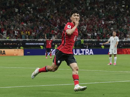 هوانغ إنبيوم بعد تسجيله هدفاً لكوريا الجنوبية في مرمى جمهورية التشيك بكأس العالم - 11 يونيو 2026 - REUTERS