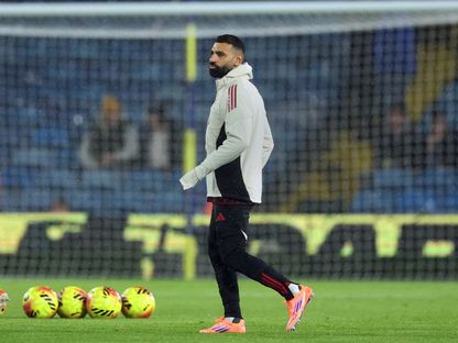 محمد صلاح خلال الإحماء قبل مباراة بين ليفربول وليدز يونايتد - 6 ديسمبر 2025 - Action Images via Reuters