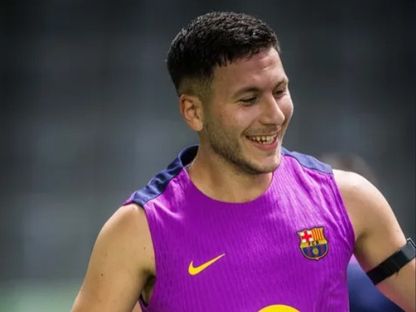 لاعب برشلونة روني باردغجي خلال تدريبات الفريق - 28 يوليو 2025 - www.fcbarcelona.com