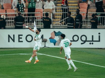 احتفال لاعبي الأهلي بتسجيل هدف في مرمى الغرافة بدوري أبطال آسيا للنخبة - 20 أكتوبر 2025 - X/@ALAHLI_FC