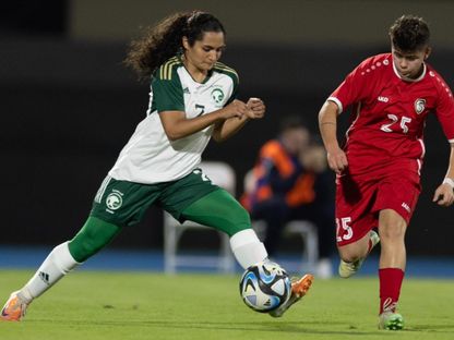 منتخب سيدات السعودية في مباراة ودية ضد سوريا - saff_wfd/x