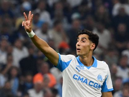 المغربي نايف أكرد من مباراة أولمبيك مارسيليا وباريس سان جيرمان من الدوري الفرنسي - 22 سبتمبر 2025 - Reuters