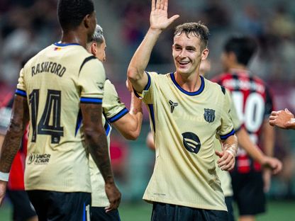 مارك كاسادو من مباراة برشلونة وسيول الودية - 1 أغسطس 2025 - X/FCBarcelona_es