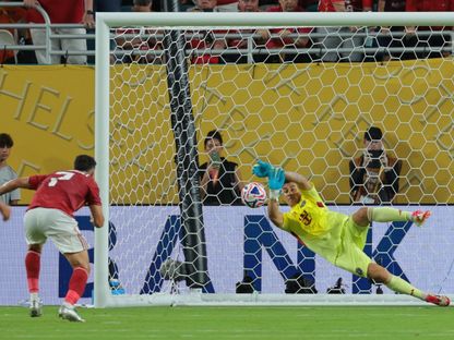 محمود تريزيغيه لاعب الأهلي يهدر ركلة جزاء ضد إنتر ميامي - 14 يونيو 2025 - IMAGN IMAGES via Reuters