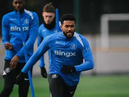رييس جيمس قائد تشيلسي في التدريب قبل مباراة باريس سان جيرمان - 10 مارس 2026 - X/@ChelseaFC