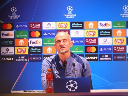 لويس إنريكي مدرب باريس سان جيرمان في المؤتمر الصحفي قبل مواجهة أتالانتا في دوري أبطال أوروبا - 16 سبتمبر 2025 - X/@PSG_inside