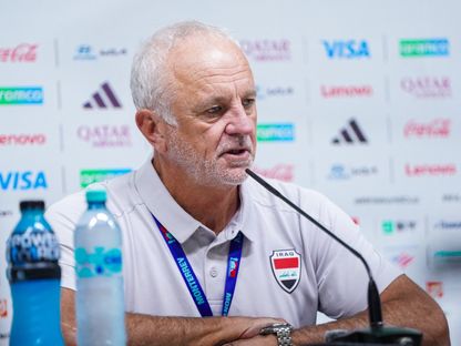 مدرب منتخب العراق غراهام أرنولد خلال مؤتمر صحافي - 31 مارس 2026 - X/@IraqNT_EN