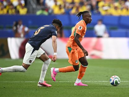 يان ديوماندي خلال مباراة بين كوت ديفوار والإكوادور في كأس العالم - 14 يونيو 2026 - REUTERS