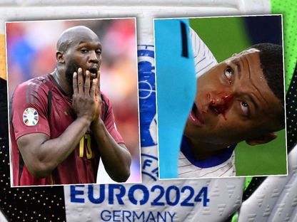نحس لوكاكو ودماء مبابي أبرز لقطات اليوم الرابع من يورو 2024 - AFP/rueters