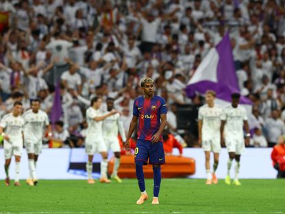 لامين يامال خلال مباراة ريال مدريد وبرشلونة بالدوري الإسباني - 26 أكتوبر 2025 - Reuters