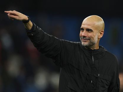 مدرب مانشستر سيتي بيب غوارديولا بعد مباراة ضد ليفربول - 9 نوفمبر 2025 - REUTERS