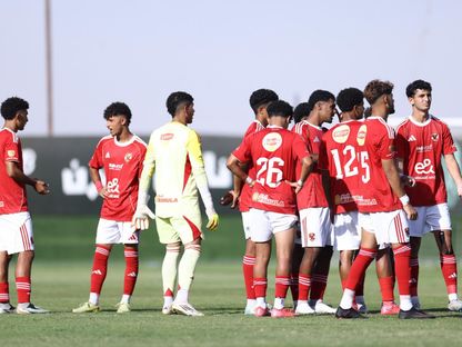 فريق الأهلي للشباب مواليد 2007 خلال مواجهة بيراميدز - 20 أكتوبر 2025 - FB/AlAhlyYouth