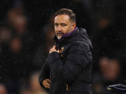 مدرب ولفرهامبتون فيتور بيريرا خلال مباراة ضد فولهام - 1 نوفمبر 2025 - Action Images via Reuters