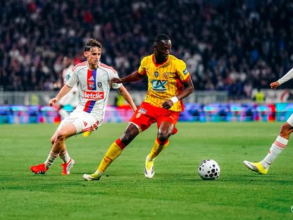 من مباراة ليون ولانس في ربع نهائي كأس فرنسا - 5 مارس 2026 - X/@RCLens