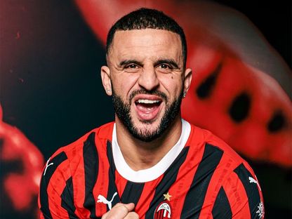 الدولي الإنجليزي كايل ووكر لاعب ميلان الجديد - 25 يناير 2025 - X/@kylewalker2