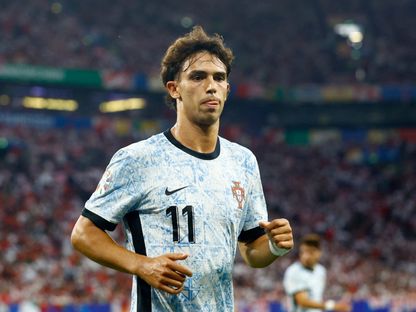 البرتغالي جواو فيليكس خلال مباراة جورجيا في بطولة أوروبا يورو 2024 - 26 يونيو 2024 - ٌReuters