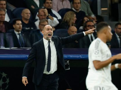 إيغور تيدور من مباراة ريال مدريد ويوفنتوس بدوري أبطال أوروبا - 22 أكتوبر 2025 - Reuters