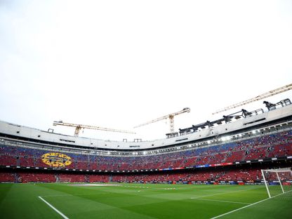 ملعب سبوتيفاي كامب نو قبل مباراة برشلونة وإسبانيول بالدوري الإسباني - 11 أبريل 2026 - Reuters