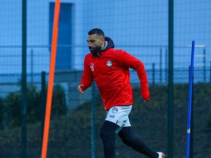 محمد صلاح قائد مصر في مران قبل مواجهة السنغال - 13 يناير 2026 - X/EFA