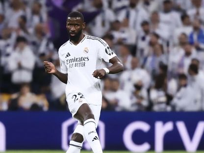 أنطونيو روديغر خلال مباراة بين ريال مدريد وسالزبورغ في دوري أبطال أوروبا - 22 يناير 2025 - X/ToniRuediger