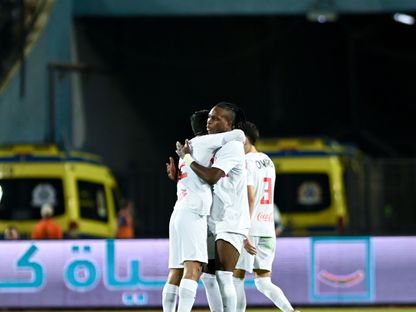 شيكو بانزا لاعب الزمالك يحتفل بهدفه في مرمى البنك الأهلي بالدوري المصري الممتاز - 30 أكتوبر 2025 - fb/@Zamalek SC