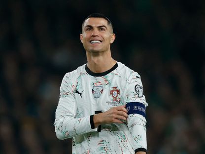 كريستيانو رونالدو خلال مباراة البرتغال وجمهورية أيرلندا بتصفيات أوروبا المؤهلة لكأس العالم - 13 نوفمبر 2025 - Reuters