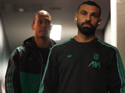 محمد صلاح وفيرجيل فان دايك قبل لقاء ليفربول وأينتراخت فرانكفورت بدوري أبطال أوروبا - 22 أكتوبر 2025 - X@LFC