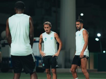 تدريبات الأهلي السعودي قبل مواجهة ناساف الأوزبكي في دوري أبطال آسيا للنخبة - 14 سبتمبر 2025 - X/@ALAHLI_FC