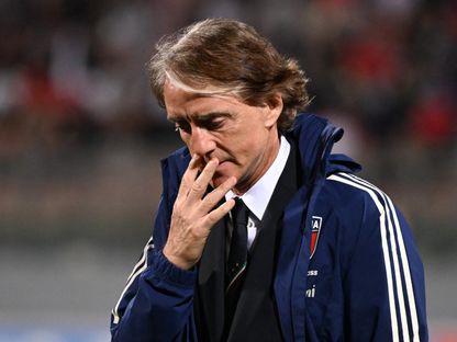 روبرتو مانشيني مدرب منتخب إيطاليا السابق خلال مواجهة مالطا في تصفيات بطولة أوروبا 2024 - 26 مارس 2023 - Reuters