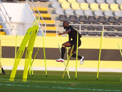 دانيلو خلال تدريب للاتحاد السعودي - 12 فبراير 2026 - X/@ittihad