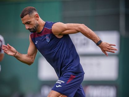 محمد صلاح نجم طرابزون سبور خلال تدريب - - X/@Trabzonspor