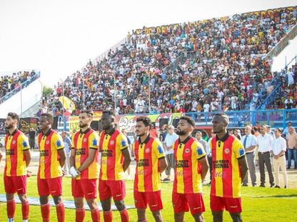 لاعبو الترجي الجرجيسي قبل مواجهة شبيبة العمران في الدوري التونسي - 16 أغسطس 2025 - FB/@Espérance Sportive de Zarzis