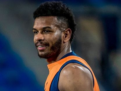 علي البليهي مدافع الهلال في التدريبات الجماعية بعد تعافيه من الإصابة - 2 أبريل 2025 - X/@Alhilal_FC