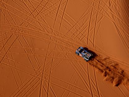 ميتش غوثري سائق فورد خلال المرحلة الثانية من رالي داكار في السعودية - 5 يناير 2026 - Reuters