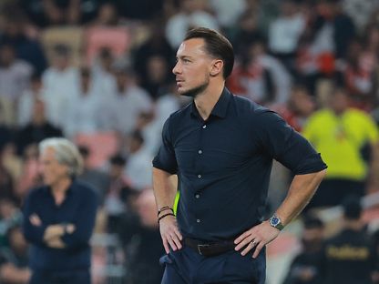 مدرب الأهلي ماتياس يايسله خلال مباراة ضد النصر بالدوري السعودي - 2 يناير 2026 - REUTERS