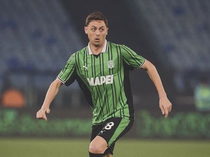 نيمانيا ماتيتش خلال مباراة ساسولو ولاتسيو بالدوري الإيطالي - 10 مارس 2026 - X/SassuoloUS