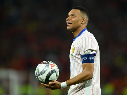 كيليان مبابي من نصف نهائي دوري الأمم الأوروبية ضد إسبانيا - 5 يونيو 2025 - Reuters