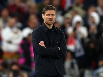 مدرب ريال مدريد تشابي ألونسو خلال المواجهة أمام ليفربول في دوري أبطال أوروبا - 5 نوفمبر 2025 - Reuters